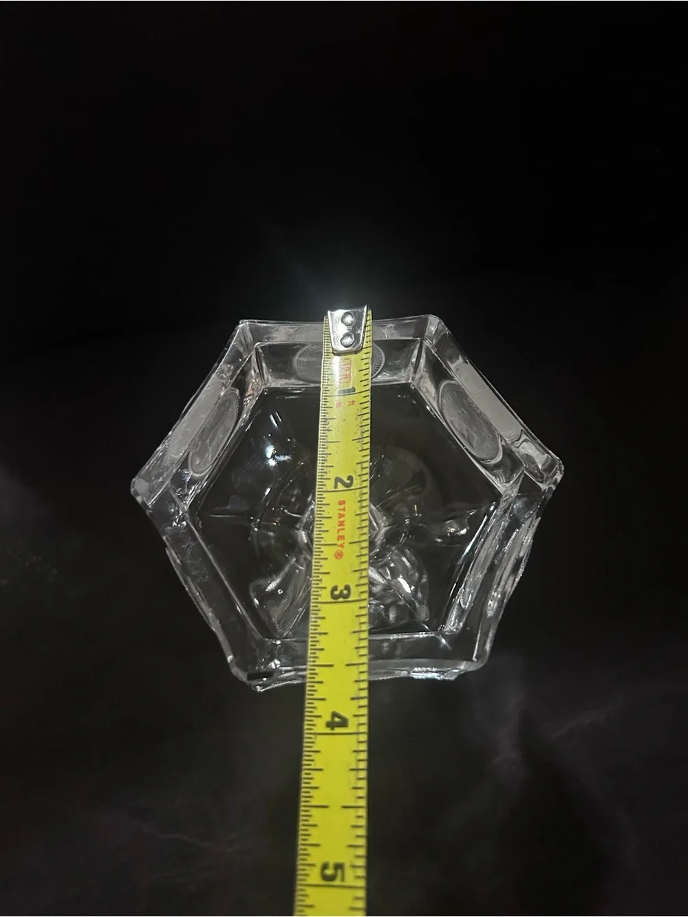Fostoria multifunctional Glass COIN Line 1372 Clear Candle holder